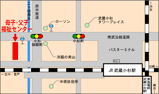 一般財団法人母子寡婦福祉協議会地図